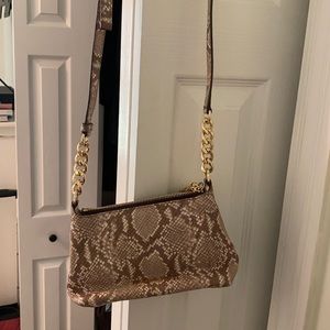 Michael Kors crossbody snake skin purse